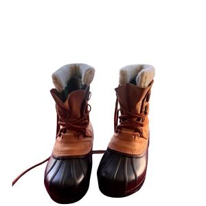 Sorel Women Caribou II Waterproof Winter Snow Boots Size 7 Tan Buck